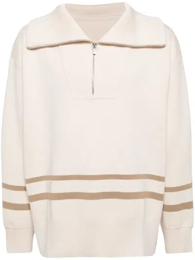 Croquis Half-zip Jumper In Neutrals