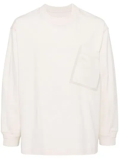 Croquis Loose Long Sleeves T-shirt In Neutrals