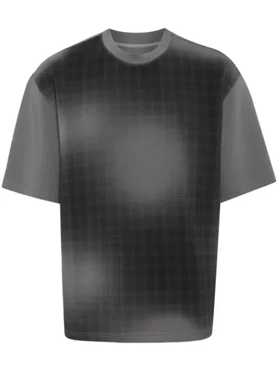 Croquis Retro Style Short Sleeved T-shirt In Grey