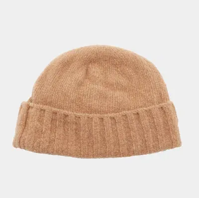 Cruciani Camel Wool Hat In Brown