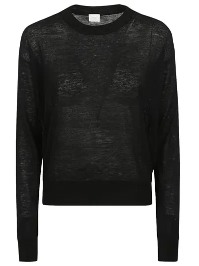 Ct Plage Cashmere Crewneck Sweater In Black