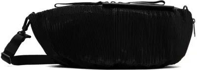 Côte And Ciel Black Orne Pleated Bag