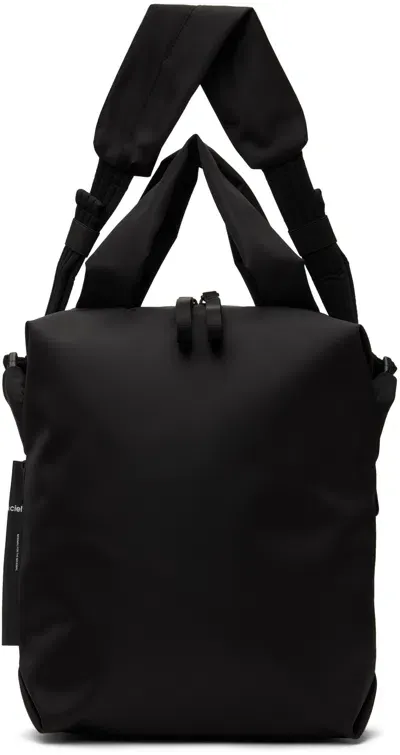 Côte And Ciel Black Rour Sleek Backpack