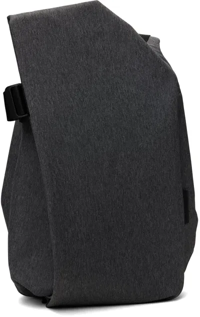 Côte And Ciel Gray Isar M Ecoyarn Backpack In Black Melange