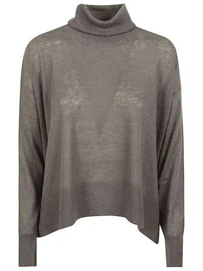 C.t.plage Cashmere High-neck Sweater In Beige