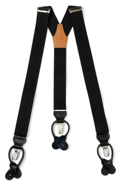 Cufflinks, Inc . Black Clip/button Suspenders