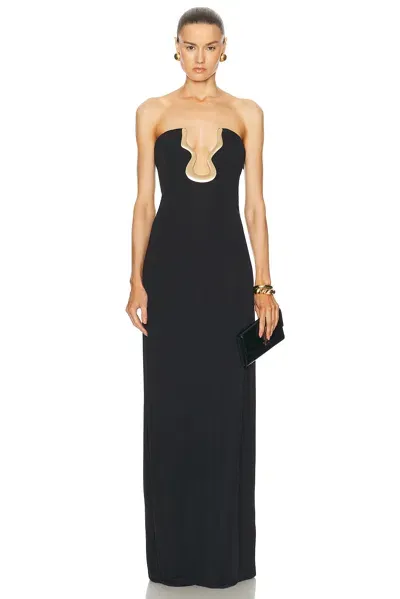 Cult Gaia Abril Gown In Black