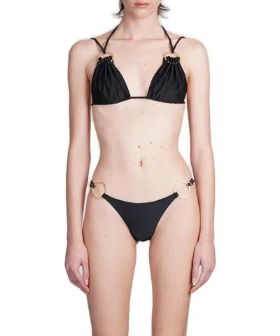 Cult Gaia Golda Bikini Top In Black