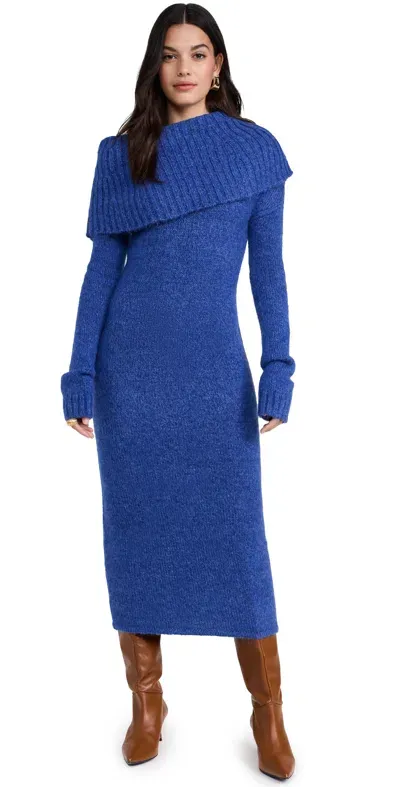 Cult Gaia Grayson Knit Dress Disco Melange In Royal