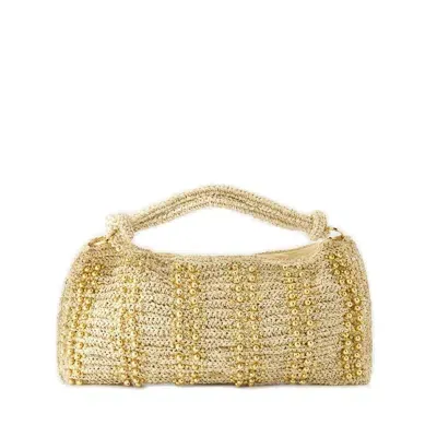 Cult Gaia Hera Top Handle Bag In Gold