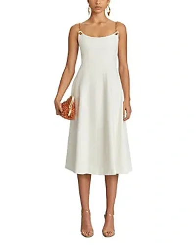 Cult Gaia Kendra Chain Strap Dress In Off White