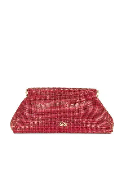 Cult Gaia Lillia Mini Clutch In Garnet