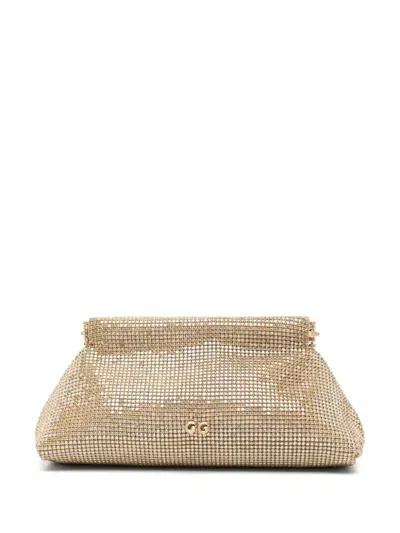 Cult Gaia Mini Lillia Clutch Bag In Gold