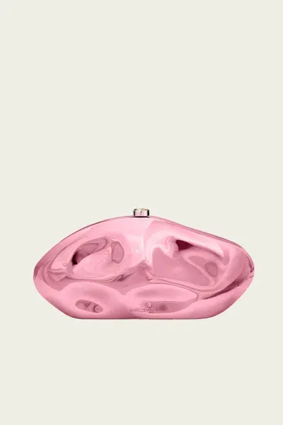 Cult Gaia The Caldera Clutch In Ballet In Pink