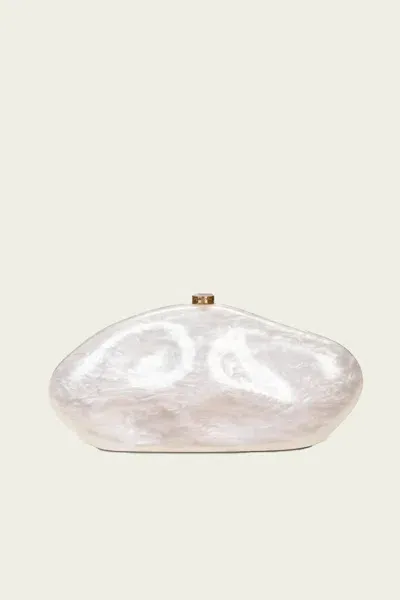 Cult Gaia The Caldera Clutch In Pearl In Neutral