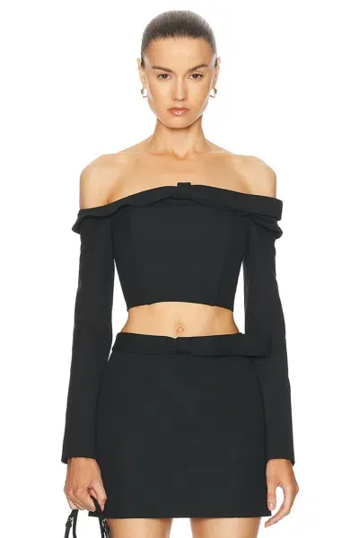 Cult Gaia Valia Top In Black