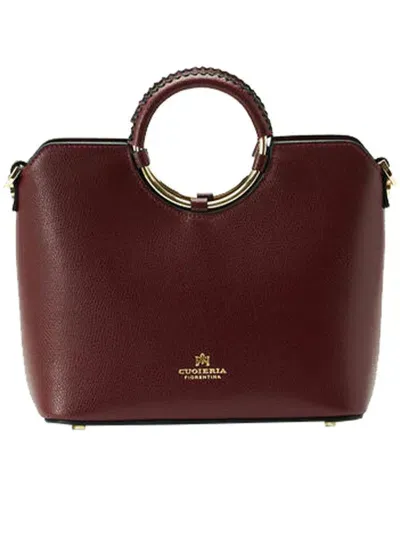 Cuoieria Fiorentina Porthole Mini Xbody Bags In Red