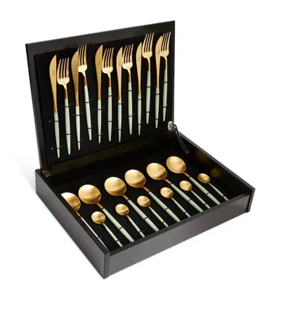 Cutipol Goa 24-piece Cutlery Set In Green