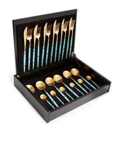 Cutipol Goa 24-piece Cutlery Set In Blue