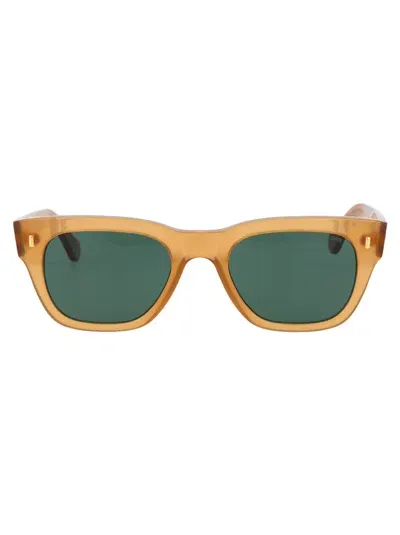 Cutler And Gross Translucent Square-frame Sunglasses In Brown