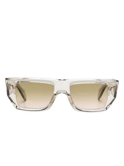 Cutler And Gross 1413 Rectangle-frame Sunglasses In Grau