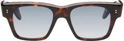 Cutler And Gross Brown 9690 Sunglasses In Dark Turtle