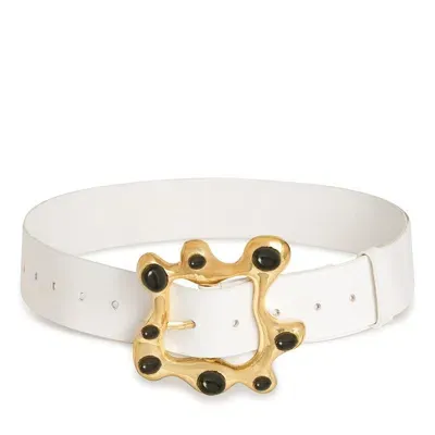 Cynthia Rowley Hidden Gem Belt In White