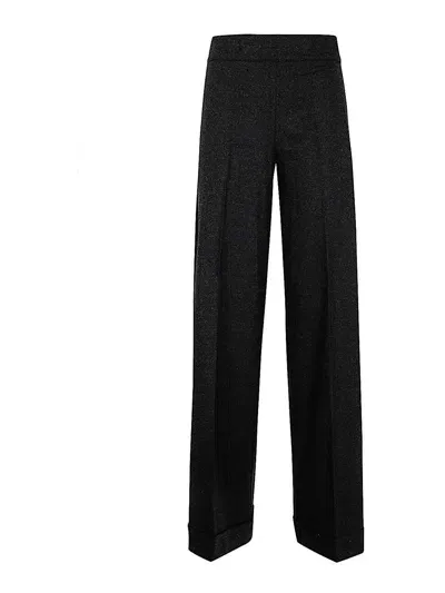 D Exterior Wide Leg Trousers In Gris