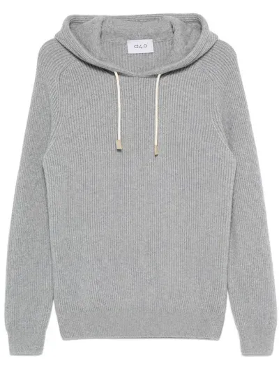 D4.0 Cashmere Hoodie In Grey