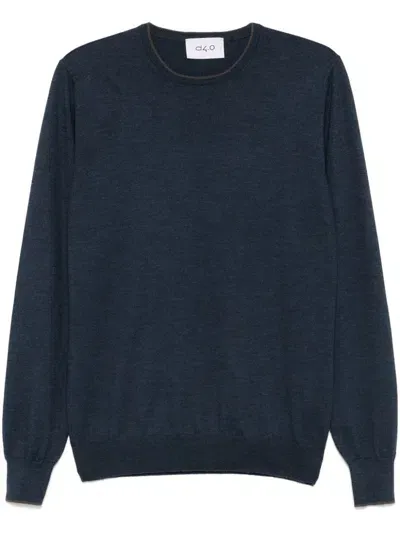 D4.0 Virgin Wool Sweater In Blue