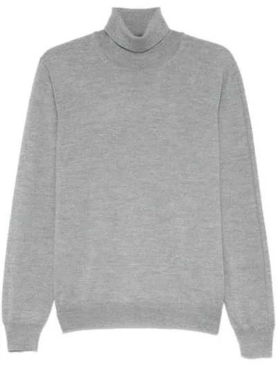 D4.0 Virgin Wool Sweater In Grey