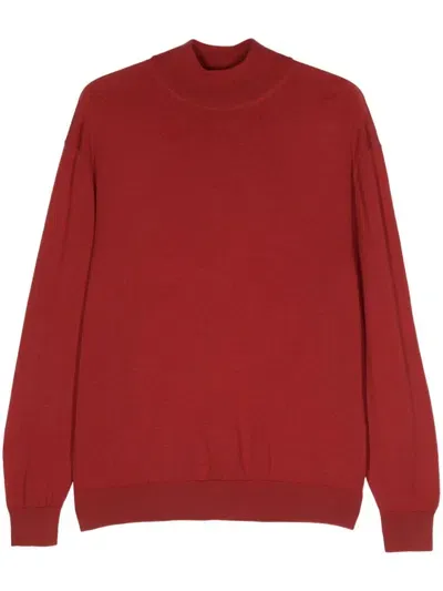 D4.0 Wool Sweater In Red