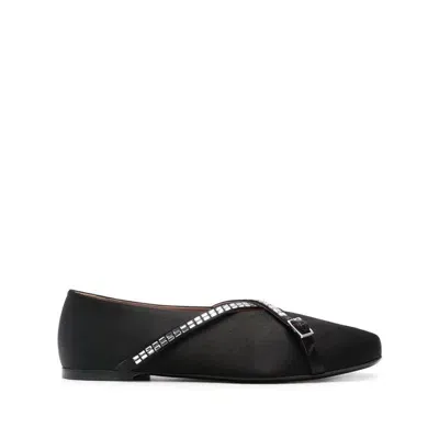 D’accori Black Nappa Cara Ballet Flats