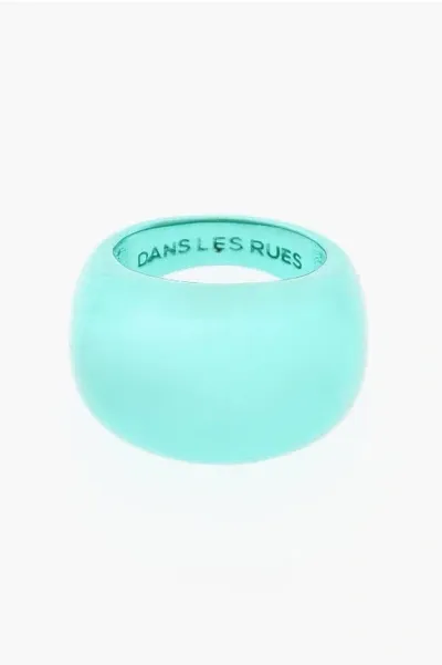 Dans Les Rues Solid Color Upho Ring In Blue