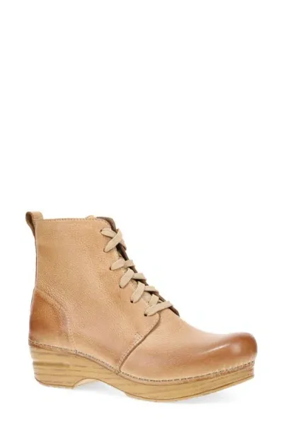 Dansko Sigourney Combat Boot In Honey