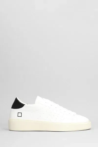 Date White And Green Levante Calf Sneakers