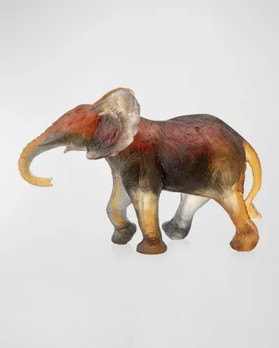 Daum Elephant Savana Figurine, 11" In Multi