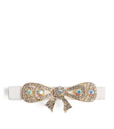 David Charles Kids' Embellished Bow Hairclip In Gold