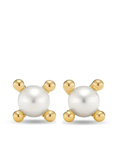 David Yurman 18kt Yellow Gold Renaiss Pearl Stud Earrings