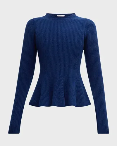 Dea Kudibal Sugar Cashmere Peplum Sweater In Mayberry