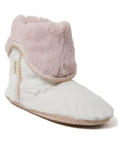 Dearfoams Beth Furry Bootie In Muslin