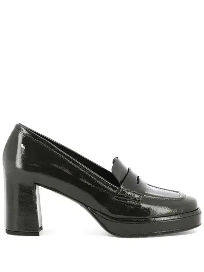 Del Carlo Lisbona 75mm Leather Loafers In Black