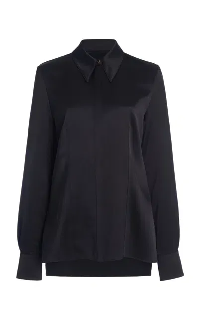 Del Core Crepe Shirt In Black