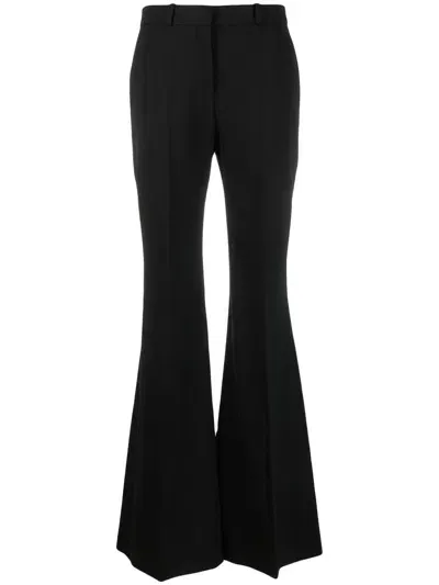 Del Core High-waisted Flared Trousers In Black