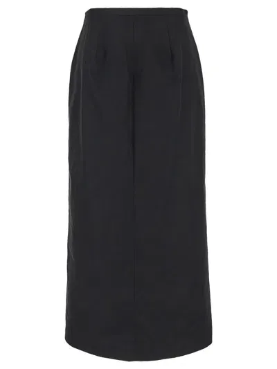 Del Core Zipped Skirt In Black