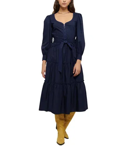 Derek Lam 10 Crosby Rowena Maxi Dress In Blue