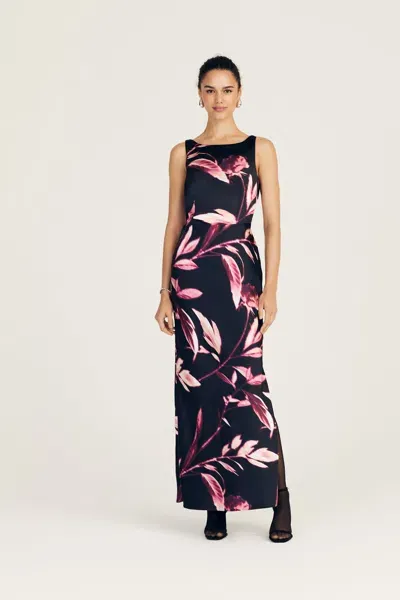 Derek Lam Crescent Maxi Dress In Black