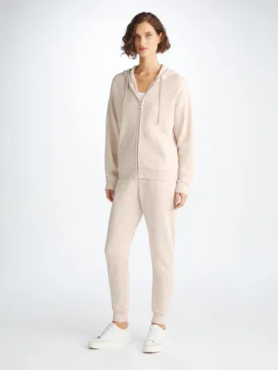 Derek Rose Women's Hoodie Quinn Cotton Modal Oat In Cream