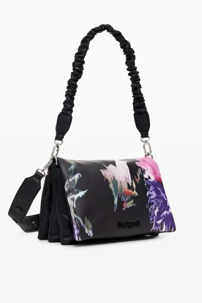 Desigual Faux Leather Bag In Black