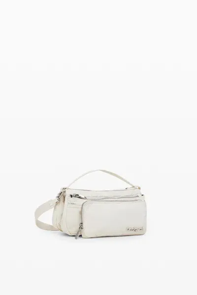 Desigual Multi-compartment Bag In White